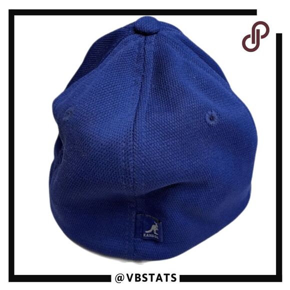 Kangol Men's Pique Flex Fit Baseball Cap Blue Size Large/ XL - Picture 2 of 5